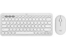 Logitech Pebble 2 Combo Bluetooth Slim Quiet Keyboard K380S + Mouse M350S White picture
