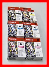 6 * NEW  * GENUINE CANON *  BCI-6C BCI-6M BCI-6Y BCI-6BK BCI-6PM BCI-6PC picture