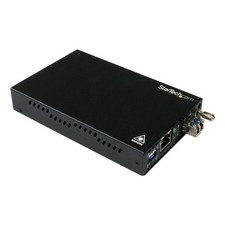 StarTech 20 km Gigabit Ethernet Copper-to-Fiber Media Converter - SM LC picture