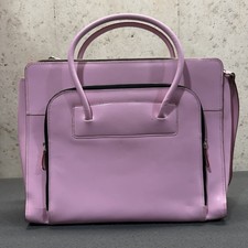 McKlein USA Lake Forest Leather Laptop Briefcase - Pink Crossbody Tote Bag - GUC picture
