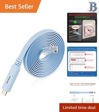 High-Quality 10ft USB-C to RJ45 Serial Adapter - Ideal for Networking Devices picture
