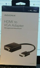 Insignia HDMI to VGA Adapter Black For Mac and Windows picture