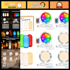 6-Pack LED Lamp Kit - 3 Three-Color & 3 RGB Lights for 3D Printer DIY, USB Power picture
