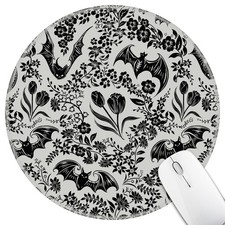 Hancynir Goth Bat Floral Mouse Pad for Desk, Gothic Small Cute Mousepad with ... picture