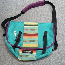 Timbuk2 D-Lux Laptop Messenger Bag Teal, Turquoise Chevron Orange Yellow USA picture