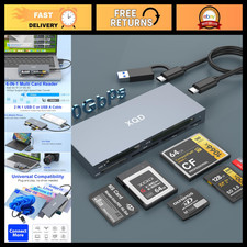 10Gbps 8-in-1 XQD Card Reader, USB C/3.0 for Sony G/M, Lexar, CF/SD/TF/XD Suppor picture