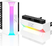 Versatile ARGB Rainbow 24-Pin 90-Degree ATX Power Connector - Easy Installation picture