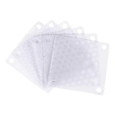 6PCS PC Dust Filter, 50x50mm Computer Case Cooler Dustproof Mesh White picture