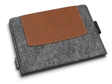 Felt sleeve for Onyx Boox NOTE AIR (all models) with leather, PERFECT FIT picture