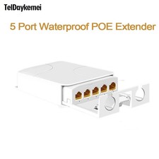 5 Port POE Extender 4 Port Repeater 1000Mbps Outdoor Network IP55 VLAN 44-57V picture