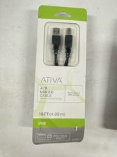 ATIVA USB 2.0 A/B Cable 16FT (4.88m) ' High-Speed Printer/Data Cable picture