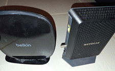 Belkin N600 DB Wi-Fi Dual Band N+ Router & Netgear CM700 Modem BUNDLE w/ Cables picture