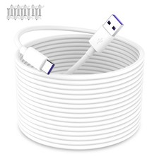 iMangoo 33FT Long USB A to C Power Cable for CCTV Camera 33 ft, White picture