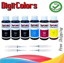 4-Color Bulk Ink Refill Kit for HP Inkjet Printer Cartridges 600ml Total picture
