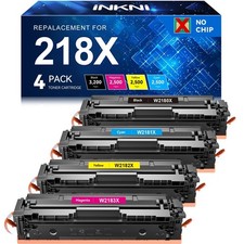 InkNI 218X Toner 4 Pack High Yield No Chip For HP Color LaserJet 3301 picture