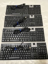 Lot Of 4 Genuine Dell Y-U0003-DEL5 U473D 2 USB Ports Multimedia Keyboard picture