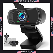 1080P Webcam with Microphone, Wide Angle, Plug & Play for Windows Mac picture