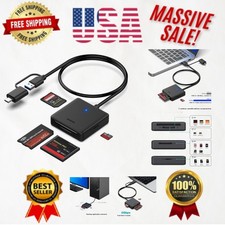 Memory Card Reader, Benfei 4In1 Usb 3.0 And Usb-c To Sd Micro Sd Ms Cf picture