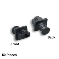 KNTK Bag of 50pc RJ45 Dust Cover Protector w/ Handle Black for Networking Socket picture