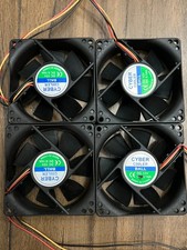 Lot of 4 Cyber Cooler Computer Cooling Fans 12V picture