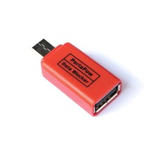 PortaPow Data Blocker (USB-C to A Converter) Red picture