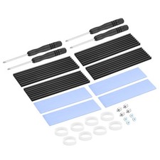 4 Pcs M.2 2280 Nvme SSD Heatsink Kit 70x22x3mm Laptop Memory Heatsink Black picture