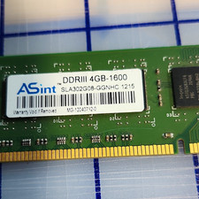 ASint 4GB DDR3-1600 240-Pin DIMM Unbuffered Desktop RAM SLA302G08-GGNHC picture