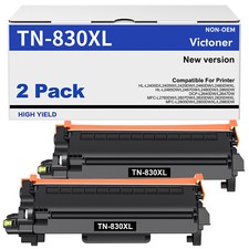 2x TN830XL Toner Compatible with Brother TN830 XL DCP-L2647DW MFC-L2760 HL-L2400 picture