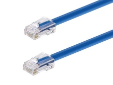 Monoprice Cat6A Patch Cable 100ft Blue 26AWG 10G RJ45 Non-booted Ethernet Cable picture