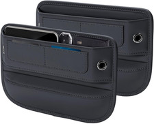 Universal Fit Premium Leather Car Seat Gap Filler Organizer, Center Console Orga picture