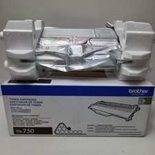 NEW GENUINE - BROTHER TN-750 HIGH-YIELD BLACK TONER - SEALED BAG picture