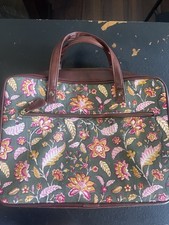 Boho Floral Laptop Bag Jaipur Basta CanvasTote Sleeve Case Vegan Leather Trm picture
