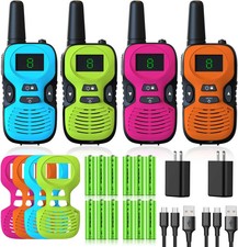 Walkie Talkies for Kids - Rechargeable 4 Pack: Walky Talky for Kids with Charger picture