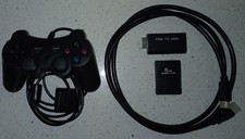 Playstation 2 lot, new controller, new memory card, new PS2 to HDMI Adapter picture