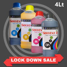Premium Eco Solvent Ink  Compatible for Epson Roland Mimaki Mutoh C M Y K. picture
