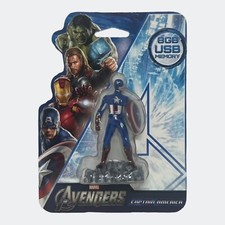 Marvel Avengers (Captain America) 8GB USB Type-A Memory Stick, 2012 - Brand New picture