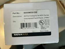 Signamax 48458MDX-C5E, 48 port cat 5e patch panel, picture