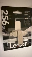 Lexar JumpDrive Dual Drive D40E 256GB USB-C/USB-A USB 3.2 Silver 100MB/s picture