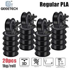 20pcs 1kg/roll PLA Black GEEETECH 3D Printer PLA Filament 1.75mm Consumables US picture