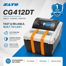 💙FULLY TESTED💙SATO CG412DT Direct Thermal Label Printer 300dpi USB LAN picture