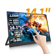 Touch Screen Portable Monitor 14.1 inch 100% sRGB  1900x1200 HDR10 60hz Speakers picture