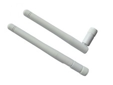 2 Pcs 2.4GHz 3dBi Omni WiFi SMA Male Antenna White for Wireless Router 11cm picture