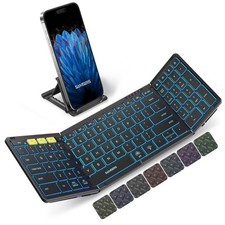 Samsers FullSize Backlit Foldable Bluetooth Keyboard with Numeric pad picture