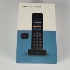 Ooma HD3 Cordless Phone Handset Black NEW SEALED picture
