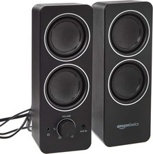 Amazon Basics Computer Speakers for PC or Laptop - Black picture