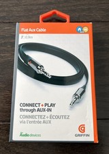 Griffin GC17103 Auxiliary 3.5mm to 3.5mm 3FT Audio Headphone Flat Cable in Black picture