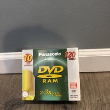 NEW Panasonic DVD-RAM LM-AF120LU10 2-3 speed 120min 4.7GB 10 PACK Sealed picture