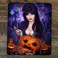 Mouse Pad Mistress of the Dark Queen Elvira Pumpkin Carving picture