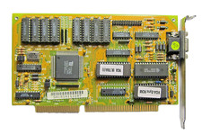 Genuine Vintage Very Rare Collectable Tseng ET4000AX 16-Bit ISA VGA Video Card picture
