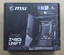 MSI MEG Z490i UNIFY LGA 1200 Intel Z490 DDR4 Mini ITX Intel Gaming Motherboard picture